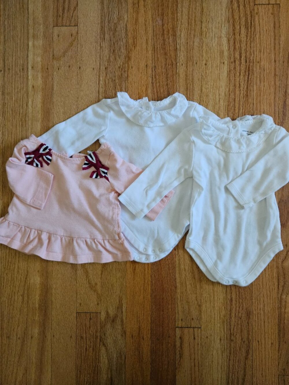 Janie and Jack long sleeve top and bodysuits (set of 3)